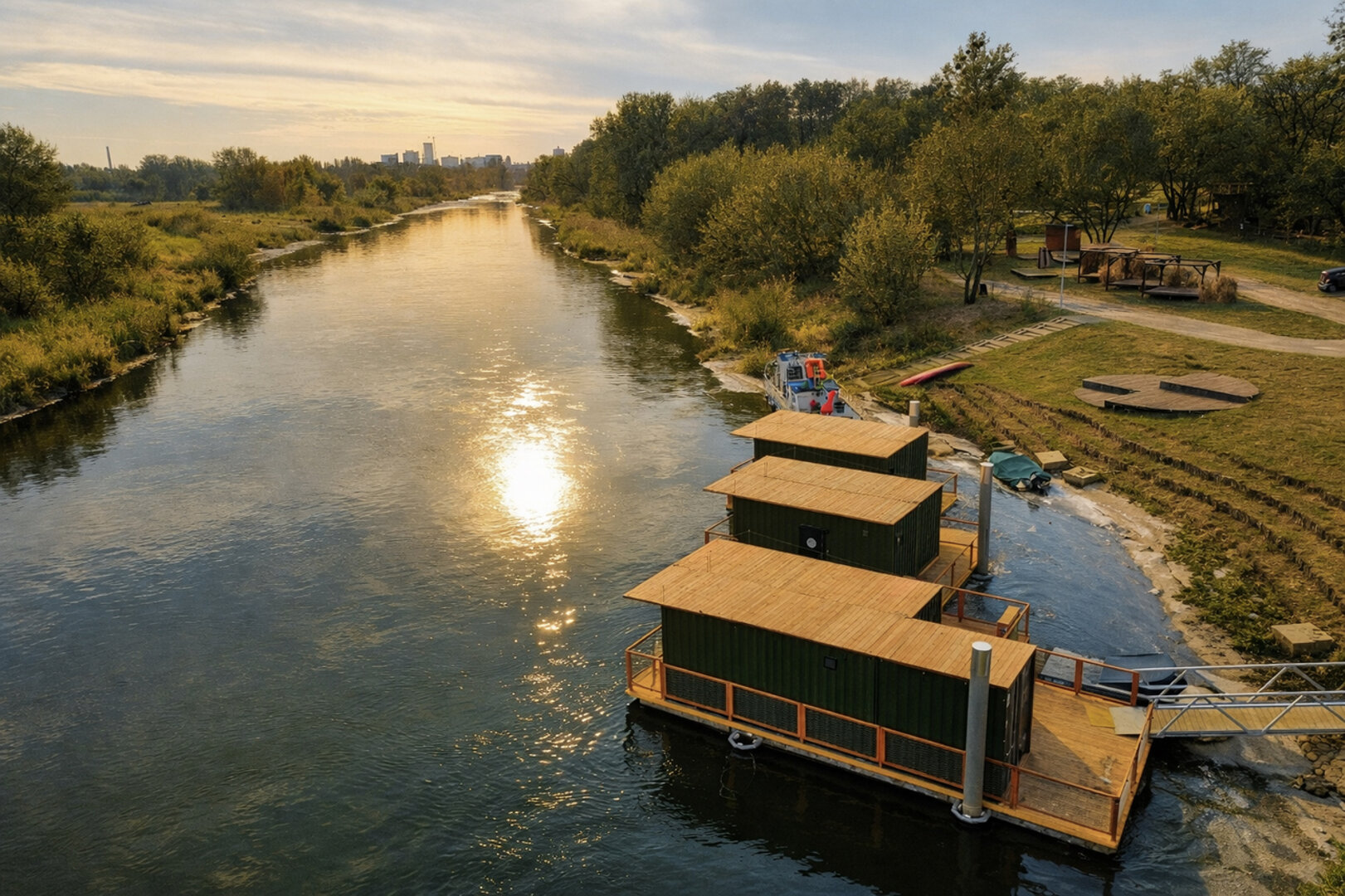 Dom na wodzie Cabin on the river 2